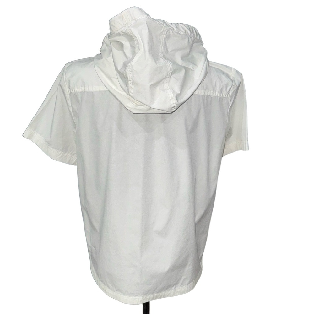 MARC By Marc Jacobs Women’s Cotton Poplin Hoodie Popover in White-Size Small - Picture 7 of 8